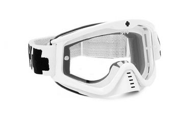 Image of Spy Optic Whip MX Goggles, White Enduro Frame, Dual Clear Antifog Lens 320791683115