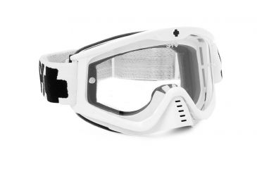 Image of Spy Optic Whip MX Goggles w/ White Sabbath Frame &amp; Clear Antifog Lens w/ Posts