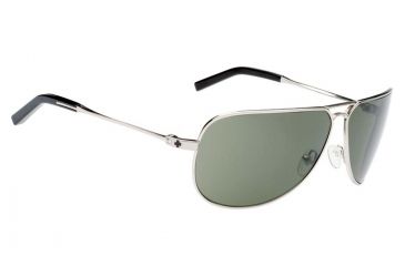 Image of Spy Optic Wilshire Bifocal Prescription Sunglasses, Silver Frame, Grey Green Lens-670844561133BI