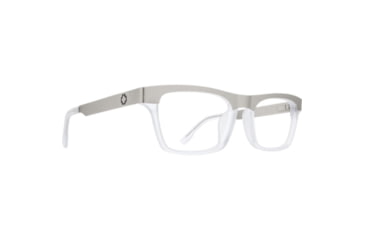 Image of Spy Optic Zade 54 Men's Sunglasses, Silver Clear Matte Frame, Clear Lens, Medium, 43506
