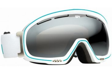 Image of Spy Optics 311018638084 Bias - Minty White Frame, Bronze w/ Silver Mirror Lens