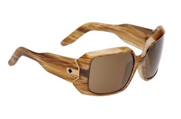 Image of 670925315069 Shiny Bone Stripe Tortoise frame, Bronze lenses