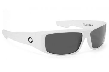 Image of Spy Optics Logan Sunglasses with White Frame / Grey Lenses 670939638129