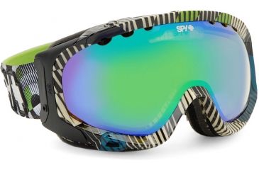 Image of Spy Optics Soldier Goggles Yellow w/ Green Spectra Space Out 310683963975