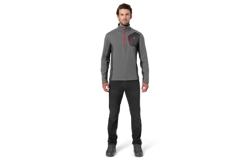 Image of Spyder Bandit Half Zip Stryke Jacket - Mens, Polar/Black/Red, Large, 181388069555P