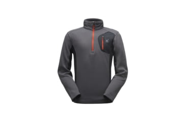 Image of Spyder Bandit Half Zip Stryke Jacket - Mens, Polar/Black/Red, Large, 181388069555P