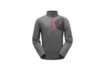 Image of Spyder Bandit Half Zip Stryke Jacket - Mens, Polar/Black/Red, Large, 181388069555P