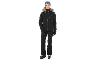 Image of Spyder Meribel Faux Fur Jacket - Womens, Black/Black, 6, 182716001006P