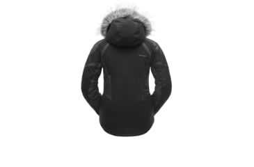Image of Spyder Meribel Faux Fur Jacket - Womens, Black/Black, 6, 182716001006P