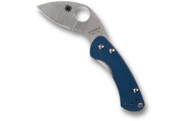 Image of Spyderco Balance Sprint Folding Knife, 1.98 in, CPM SPY27, Leaf Blade, G-10, Cobalt Blue Handle, C141GPCBL