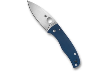 Image of Spyderco Bodacious CPM SPY27 3.63in Folding Knife, Satin Finish, Silver, Blue G-10 Handle, C263GPCBL