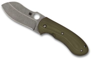 Image of Spyderco Bombshell Flash Batch Folding Knife, 2.98in, CPM 20CV, G10, Olive Drab G-10, C250GTIP