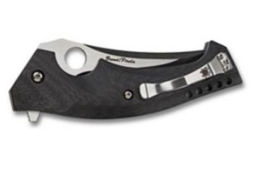 Image of Spyderco Brend/Pirela Mamba Carbon Fiber Plain Edge Folding Knife C196CFTIP