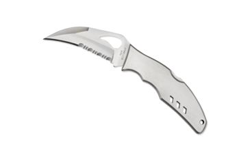 Image of Spyderco Byrd Crossbill Folding Knife, Stainless Steel, Comboedge, BY07PS