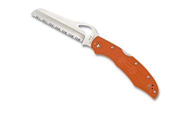 Image of Spyderco Byrd Orange Cara Cara 2 Serrated Folding Lockback Knife, BY17SOR2