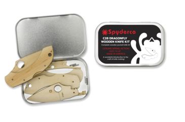 Image of Spyderco Dragonfly Wooden Knife Kit, Maple Handle, WDKIT1