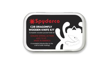 Image of Spyderco Dragonfly Wooden Knife Kit, Maple Handle, WDKIT1