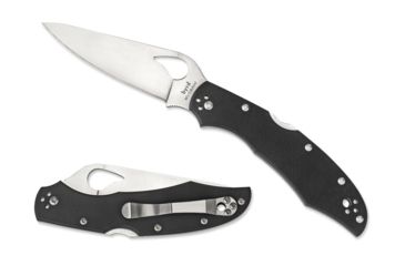 Image of Byrd by Spyderco Cara Cara 2 Folding Knife, 95 mm, Stainless Steel Plain Blade, G-10 Black Handle, BY03GP2