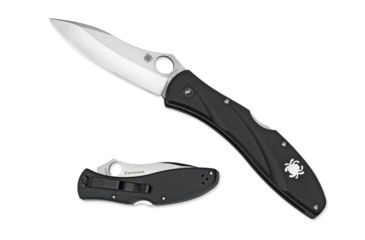 Image of Spyderco Centofante 3 Folding Knife, 3.14in, VG-10, Drop Point, FE Blade, FRN Black Handle, C66PBK3