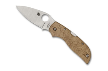 Image of Spyderco Chaparral Folding Knife, 2.80in, CTS XHP, Leaf Blade, Birdseye Maple, Wood Handle, C152WDP