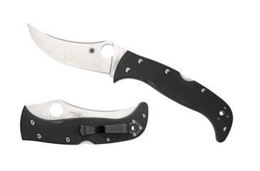 Image of Spyderco Chinook 4 Folding Knife, Black, C63GP4