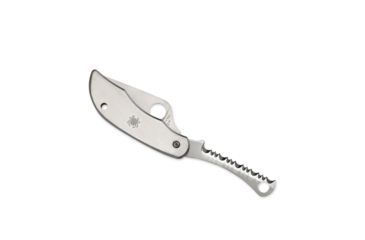 Image of Spyderco ClipiTool Folding Knife, 2.01in, 8Cr13MoV, Clip Point Plain/Serrated Blade, Stainless Steel, Silver Handle, C176P&amp;S