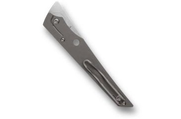 Image of Spyderco Cobol Folding Knife, 3.63in, M390, Hawkbill Blade, Plain Edge, Satin Finish, Gray Titanium Handle, C273TIP