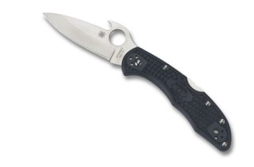 Image of Spyderco Delica 4 Folding Knife, w/Emerson Opener FE Blade, 2.9in, VG-10, Drop Point, Gray FRN Handle, C11PGYW