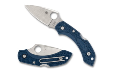 Image of Spyderco Dragonfly 2 Folding Knife, 2.28in, CPM SPY27, Modified Clip, Satin, FRN Blue Handle, 716104000364