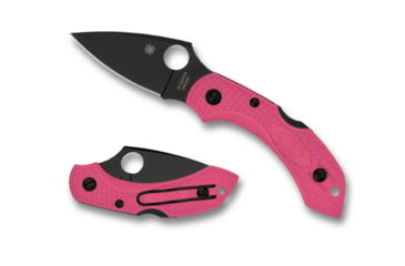 Image of Spyderco Dragonfly 2 Folding Knife, 2.28in, CPM-S30V Stainless Steel, Leaf Blade, FRN Pink Handle, C28FPPNS30VBK2