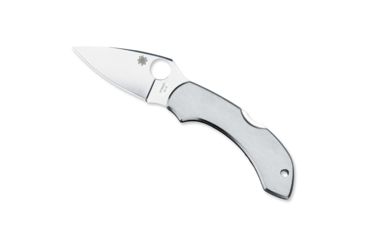 Image of Spyderco Dragonfly 2 Lightweight Folding Knife, 2.313in, VG-10, Plain Leaf Blade, Stainless Steel Handle, C28P