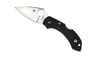 Image of Spyderco Dragonfly 2 Lightweight Folding Knife, 2.313in, VG-10 Plain, Leaf Blade, FRN, Black Handle, C28PBK2