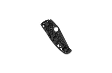 Image of Spyderco Edgerati Folding Knife, 3.57in, CPM S30V, DLC, Clip Point, Aluminum, Black Handle, 716104017973