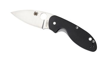 Image of Spyderco Efficient Folding Knife, 3in, 8Cr13MoV, Leaf Blade, Fiberglass-Reinforced Nylon, Black Handle, C216GP