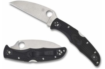 Image of Spyderco Endura 4 Folding Knife, 3.8in, VG-10, Flat Ground Wharncliffe Plainedge, FRN Black Handle, C10FPWCBK