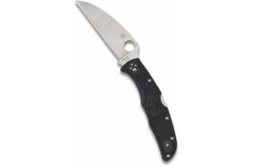 Image of Spyderco Endura 4 Folding Knife, 3.8in, VG-10, Flat Ground Wharncliffe Plainedge, FRN Black Handle, C10FPWCBK