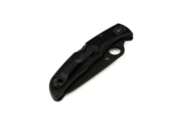 Image of Spyderco Endura 4 Lightweight Folding Knife, 3.8in, VG-10, Partially Serrated Drop Point Blade, Black Blade, Black FRN Handle, C10PSBBK