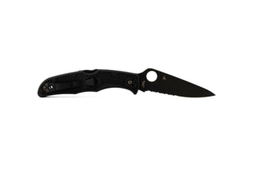Image of Spyderco Endura 4 Lightweight Folding Knife, 3.8in, VG-10, Partially Serrated Drop Point Blade, Black Blade, Black FRN Handle, C10PSBBK