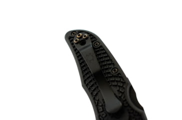 Image of Spyderco Endura 4 Lightweight Folding Knife, 3.8in, VG-10, Partially Serrated Drop Point Blade, Black Blade, Black FRN Handle, C10PSBBK