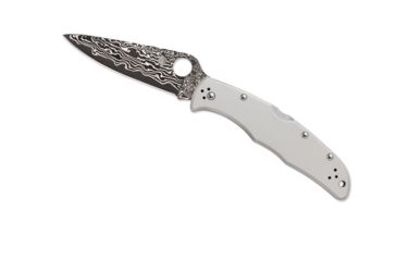 Image of Spyderco Endura 4 Titainum/Damascus Plain Edge Knife C10TIPD