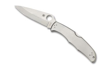 Image of Spyderco Endura 4 Folding Knife, 3.8in, VG-10, Drop Point, FRN Silver Handle, C10P