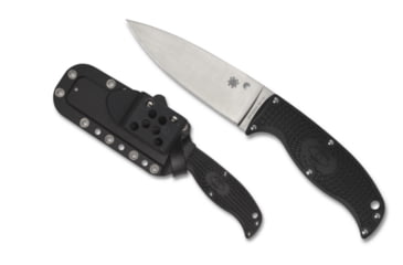 Image of Spyderco Enuff 2 Fixed Blade Knife, 3.95in, K390 Steel, Plain Edge Blade, FRN Handle, FB31PBL2K390