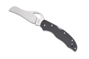 Image of Spyderco Gooney Folding Knife, 3.46in, 9Cr14MoV Stainless Steel, Wharncliffe Blade, G10, Grey Handle, BY24GPGY