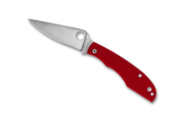 Image of Spyderco Grasshopper Folding Knife, 2.28in, 12C27, Clip Point Blade, G10, Red Handle, C138GRDP