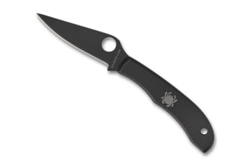 Image of Spyderco HoneyBee SS Folding Pocket Knife 1.67in Blade Length, C137P Steel, Stainless Black, C137BKP