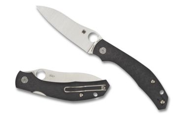 Image of Spyderco Kapara Folding Knife, 3.58in, CPM S30V, Drop Point Blade, Carbon Fiber Handle, C241CFP