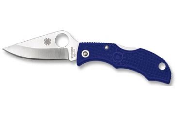 Image of Spyderco Ladybug, Gray FRN, Super Blue Plain LGYP3E
