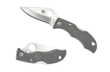 Image of Spyderco Ladybug 3 Folding Knife, 1.9in, VG-10 Stainless Steel, Clip Point Blade, FE Blade, FRN Foliage Green Handle, LFGP3