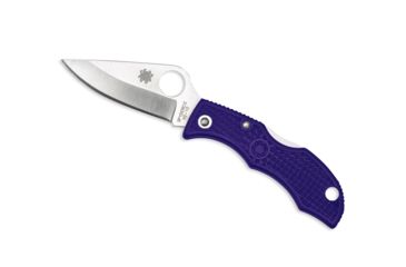 Image of Spyderco Ladybug 3 Folding Knife, 1.9in, VG-10, Clip Point Blade, Purple FRN Handle, LPRP3