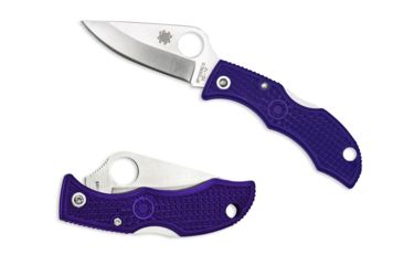 Image of Spyderco Ladybug 3 Folding Knife, 1.9in, VG-10, Clip Point Blade, Purple FRN Handle, LPRP3